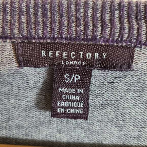 Refectory London Vneck 100% Cotton Sweater - Picture 6 of 7